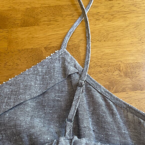 NWOT Size XL Calypso St. Barth for Target linen blend faded brown jumpsuit - Picture 7 of 15